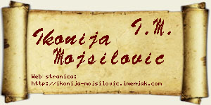 Ikonija Mojsilović vizit kartica